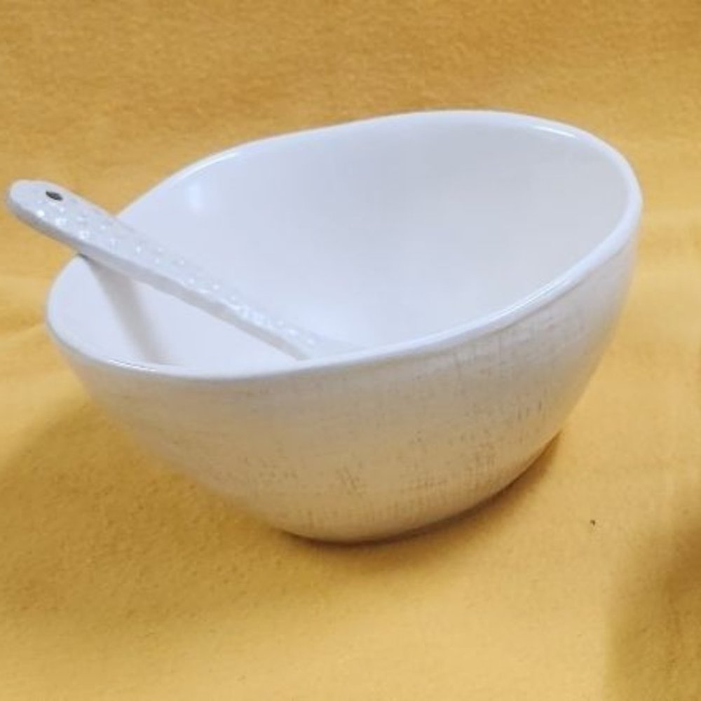 Demdaco Textured Bowl and Spoon Set - NWT